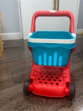 B Toys Musical Shopping Cart Toy for Kids w basket
